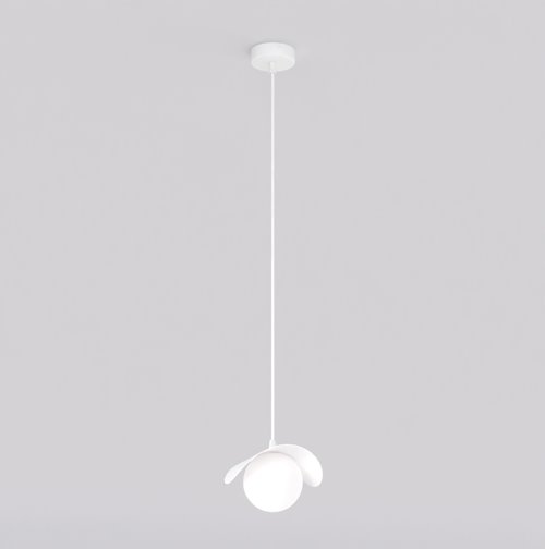 Lampa wisząca RITUAL 1S WHITE nowoczesna, biała, metal