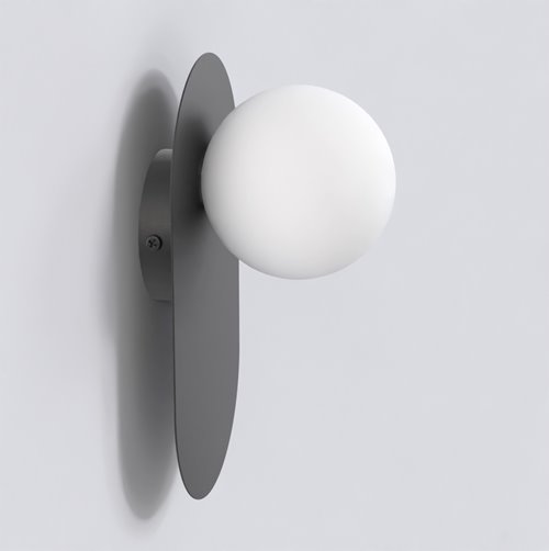 Kinkiet VIVA K1 BLACK nowoczesny, czarny, metal