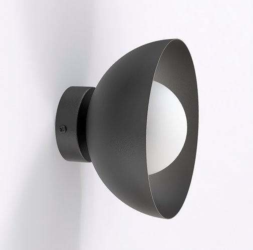 Kinkiet BIBI K1 BLACK nowoczesny, czarny, metal