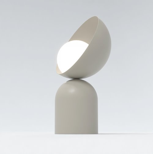 Lampka nocna BOTO LN1 MOKKA metal, beżowa, nowoczesna
