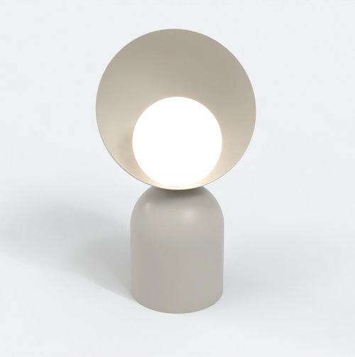 Lampka nocna BOTO LN1 MOKKA metal, beżowa, nowoczesna