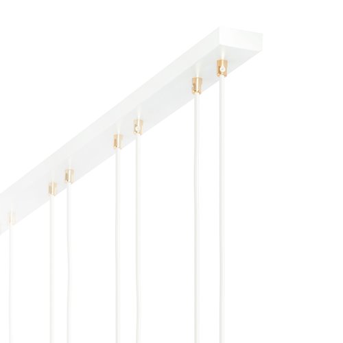 Lampa wisząca GLAM 4 WH/OPAL glamour biała/złota