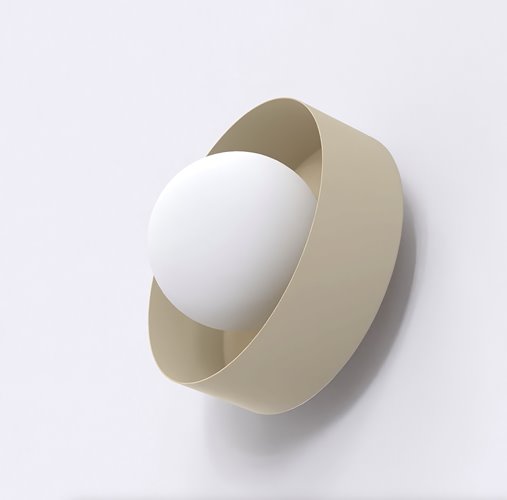 Kinkiet LULU K1 MOKKA nowoczesny, beżowy, metal