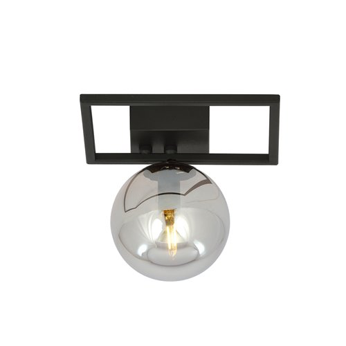 Lampa sufitowa IMAGO 1E BLACK loft, klosz, czarna/grafit