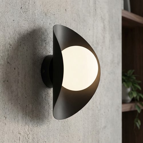 Kinkiet FIERO M K1 BLACK nowoczesny, czarny, metal