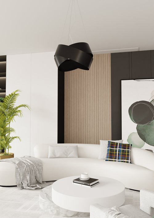 Lampa wisząca VIENO BLACK oryginalna regulowana metal czarna