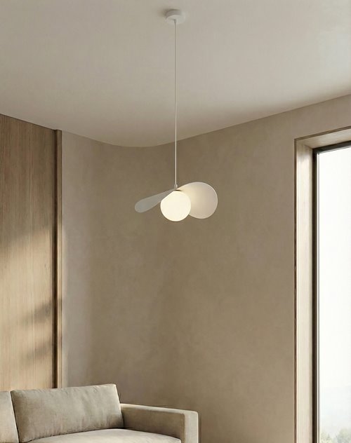 Lampa wisząca RITUAL 1M WHITE nowoczesna, biała, metal