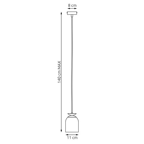 Lampa wisząca TARGET 1 WH, loft, biały, złoty