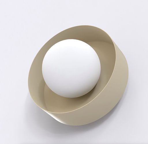 Kinkiet LULU K1 MOKKA nowoczesny, beżowy, metal