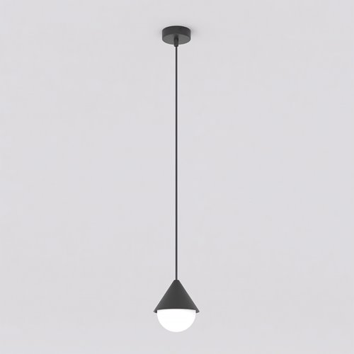 Lampa wisząca GIRO 1 BLACK nowoczesna, czarna, metal