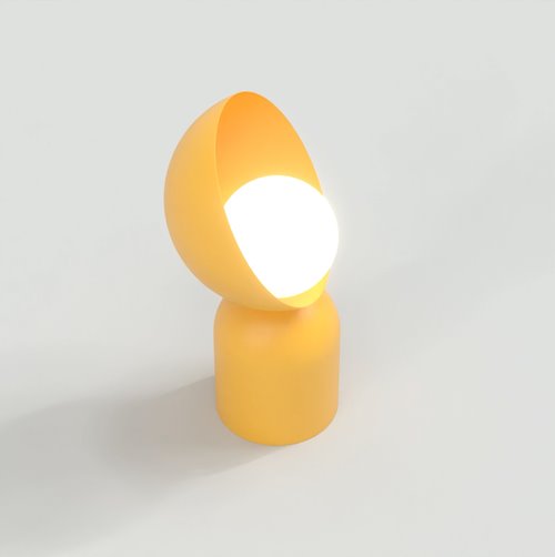 Lampka nocna BOTO LN1 ORANGE metal, pomarańczowa, nowoczesna