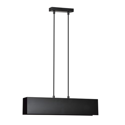 Lampa wisząca GENTOR 2 BLACK minimalistyczna, loft, czarna