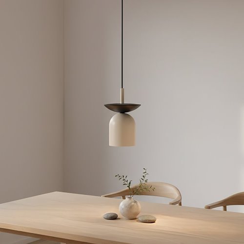 Lampa wisząca EGO 1 BL MOKKA nowoczesna, beżowa, metal