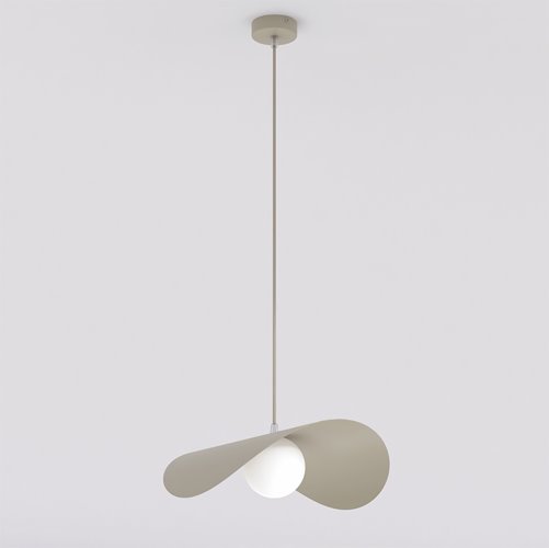 Lampa wisząca RITUAL 1L MOKKA nowoczesna, beżowa, metal