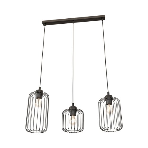 Lampa wisząca VANDER 3 BL loft, nowoczesna, czarna
