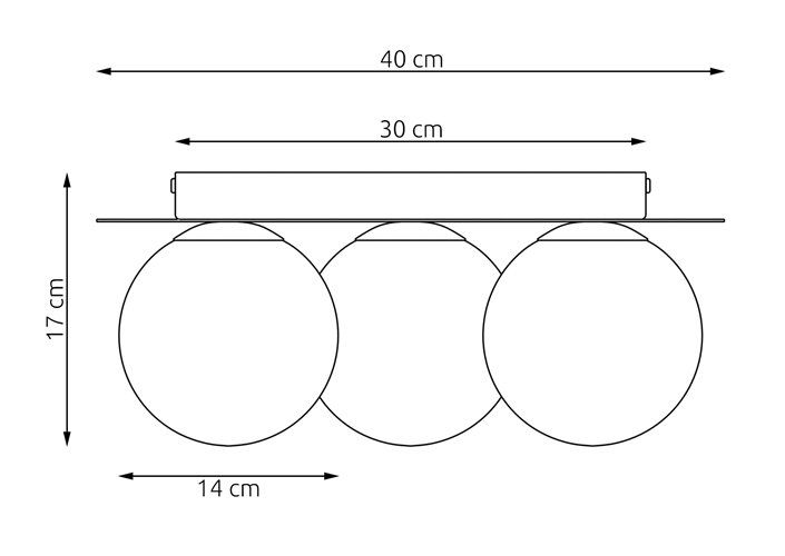 Lampa sufitowa SOLAR 3 MOKKA OPAL nowoczesna, beżowa, biała