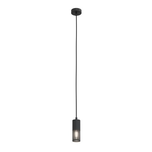 Lampa wisząca MELT 1 BL loft, tuba, czarna