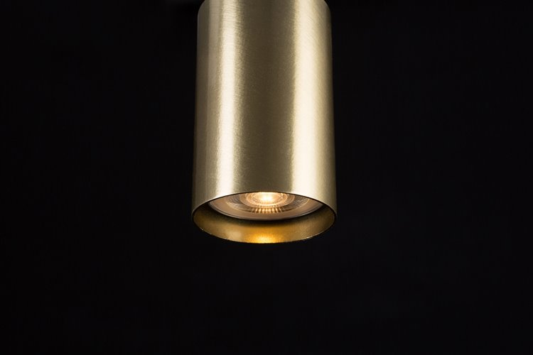 Lampa sufitowa VERNO 4 BLACK nowoczesna, metal, czarno/złota