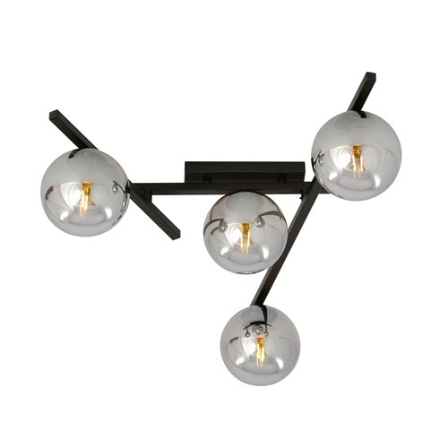 Lampa sufitowa SMART 4 BLACK/GRAFIT nowoczesna czarna/grafit