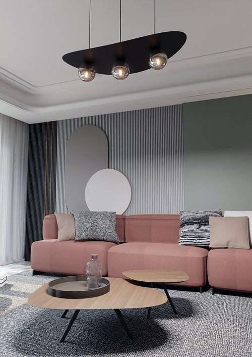 Lampa wisząca AURA 3 BL GRAFIT nowoczesna i oryginalna