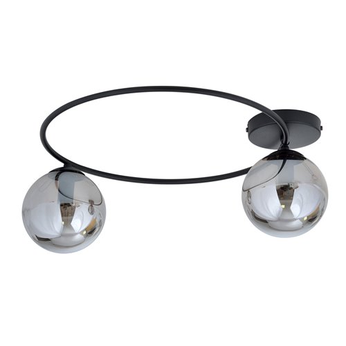 Lampa sufitowa SOPRA 2 BL GRAFIT plafon klosze czarna/grafit