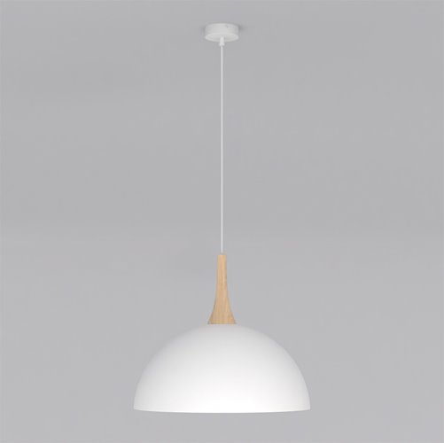 Lampa wisząca NAUTICA 1L WHITE nowoczesna, biała, metal