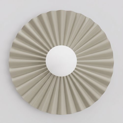 Kinkiet UMBRA L K1 MOKKA OPAL nowoczesny, beżowy,metal, fala