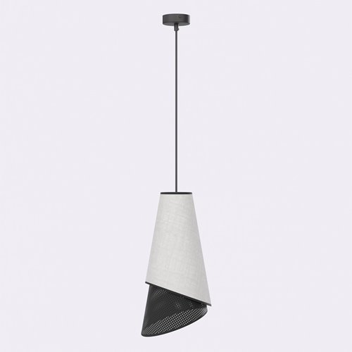 Lampa wisząca MODA 1 BL GRAY LOFT nowoczesna, szara, abażur