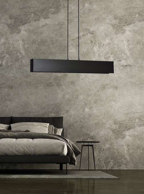 Lampa wisząca GENTOR 3 BLACK minimalistyczna, loft, czarna