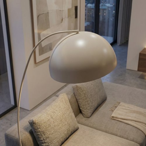 Lampa podłogowa ARCOS LP1 MOKKA nowoczesna, beżowa