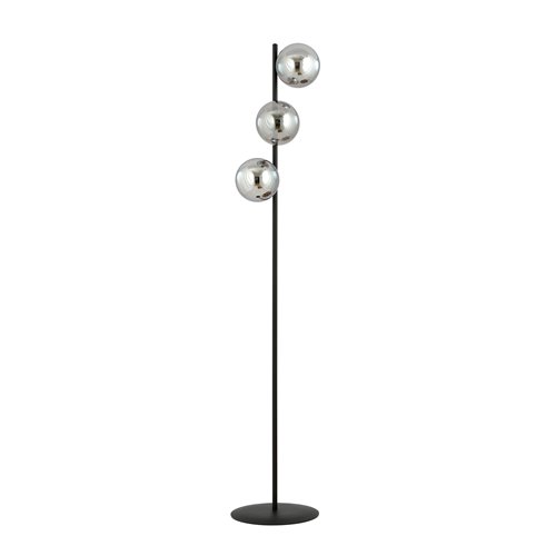 Lampa podłogowa ROSSI LP3 GRAFIT klosz grafit, czarna