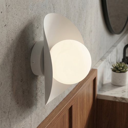 Kinkiet FIERO M K1 WHITE nowoczesny, biały, metal