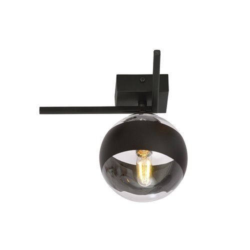 Lampa sufitowa IMAGO 1G BLACK/STRIPE loft, klosz, czarna