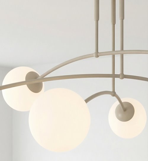 Lampa sufitowa PREGOS 6 MOKKA OPAL klasyczna, klosz, beżowa