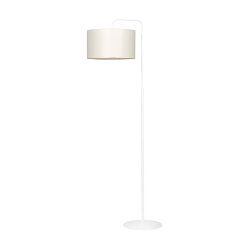 Lampa podłogowa TRAPO LP1 WH ECRU biała, ecru, abażur