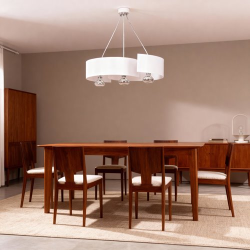 Lampa wisząca VIXON 3 WHITE oryginalna, nowoczesna, biała