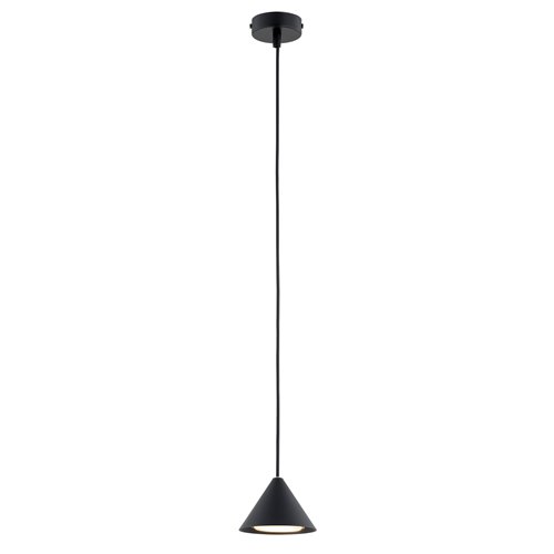 Lampa wisząca ELIT 1 BLACK minimalistyczna, regulowana