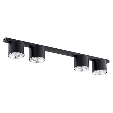 Lampa sufitowa NANO 4 BLACK minimalistyczna, listwa, czarny