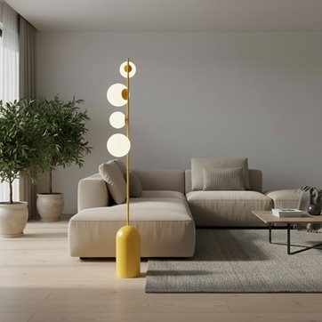 Lampa podłogowa ETNO LP4 BL ORANGE pomarańczowa, metal