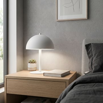 Lampka nocna MOGU LN2 WH WHITE metal, biała, loft