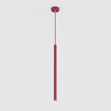 Lampa wisząca SELTER 1 BURGUNDY glamour, sople, burgundowa