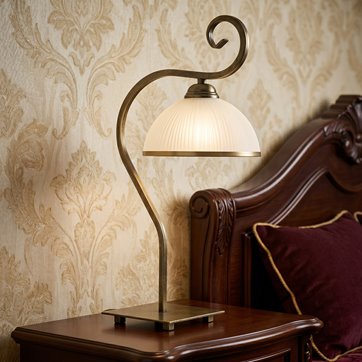 Lampka nocna WIVARA LN1 GOLD tradycyjna, ponadczasowa, złota
