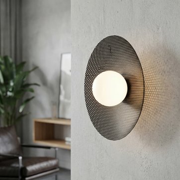 Kinkiet VIBEZ K1 BLACK nowoczesny, czarny, metal