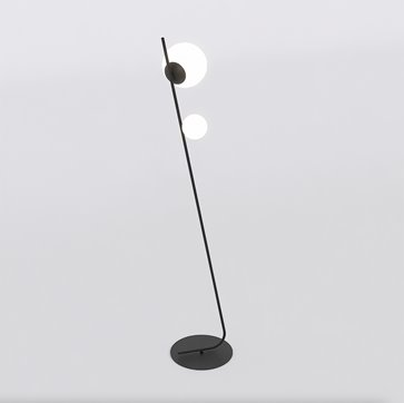 Lampa podłogowa TATU LP2 BL BLACK nowoczesna, czarna, metal