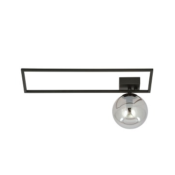 Lampa sufitowa IMAGO 1A BL GRAFIT loft, klosz, czarna/grafit