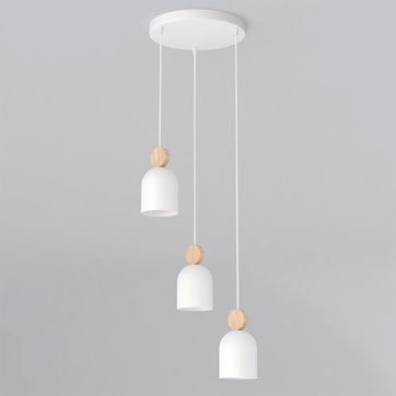 Lampa wisząca MESI 3PREM WHITE nowoczesna, biała, metal