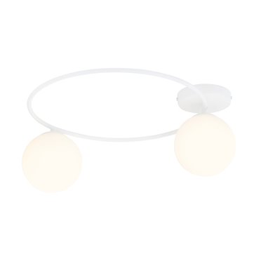 Lampa sufitowa SOPRA 2 WH OPAL plafon klosze kule, biała