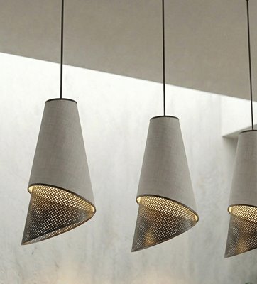Lampa wisząca MODA 3 BL GRAY LOFT nowoczesna, szara, abażur