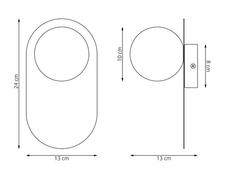 Kinkiet VIVA K1 GRAY nowoczesny, szary, metal