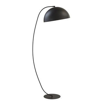 Lampa podłogowa ARCOS LP1 BL BLACK loft, czarna, metal